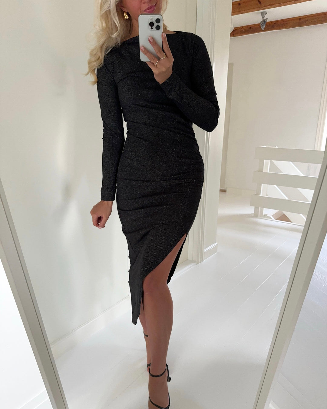 Sister's Point kjole dinner-dr black/silver