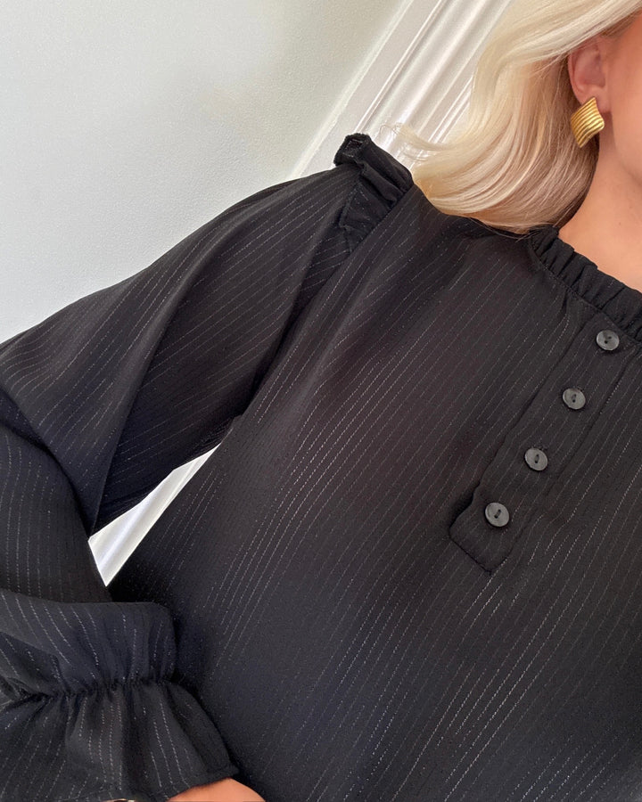 Sister's Point bluse disko black/black
