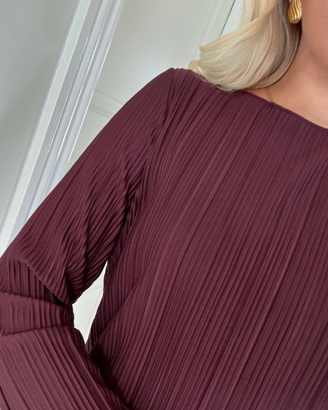 Only bluse pery ls boat neck winetasting