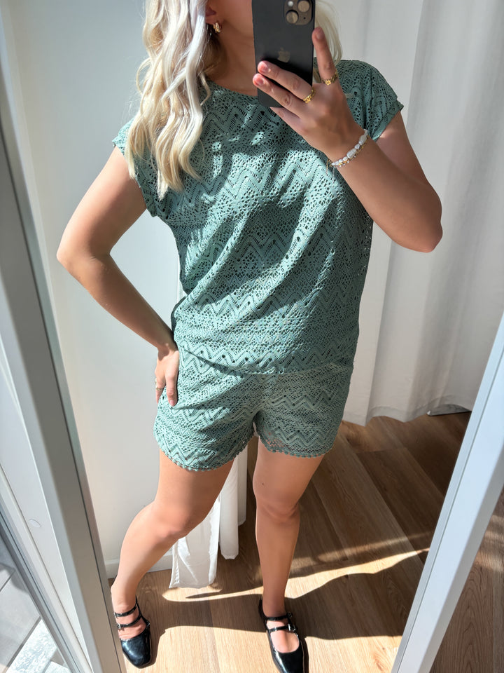 Vero Moda shorts maya hw hedge green