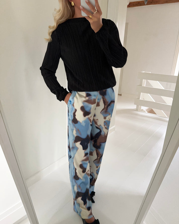 Love&Divine bukser love1024-49 blue waterprint