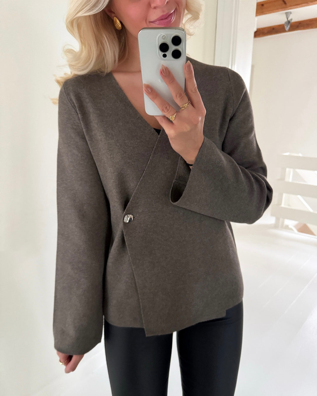 JDY cardigan prime life ls v-neck falcon