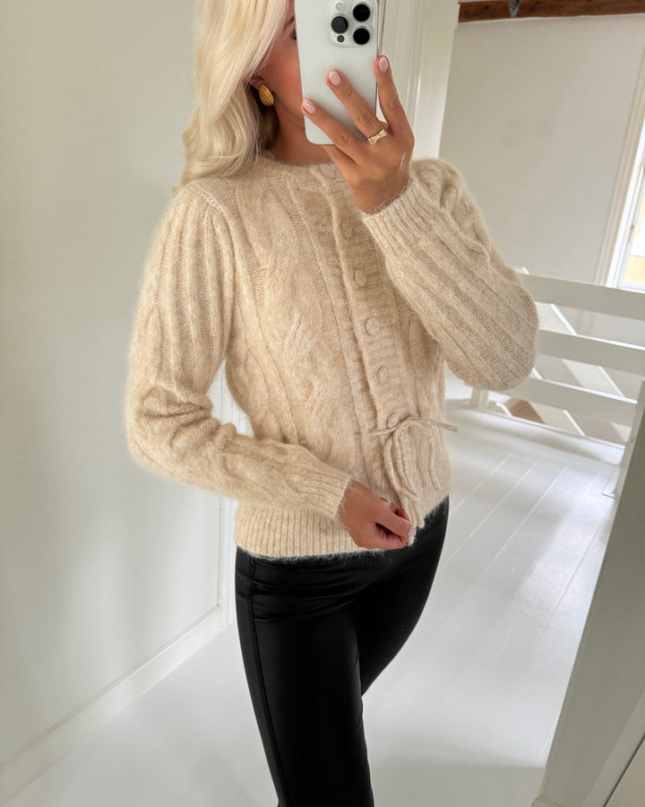 Vero Moda cardigan lisa ls string oatmeal/melange