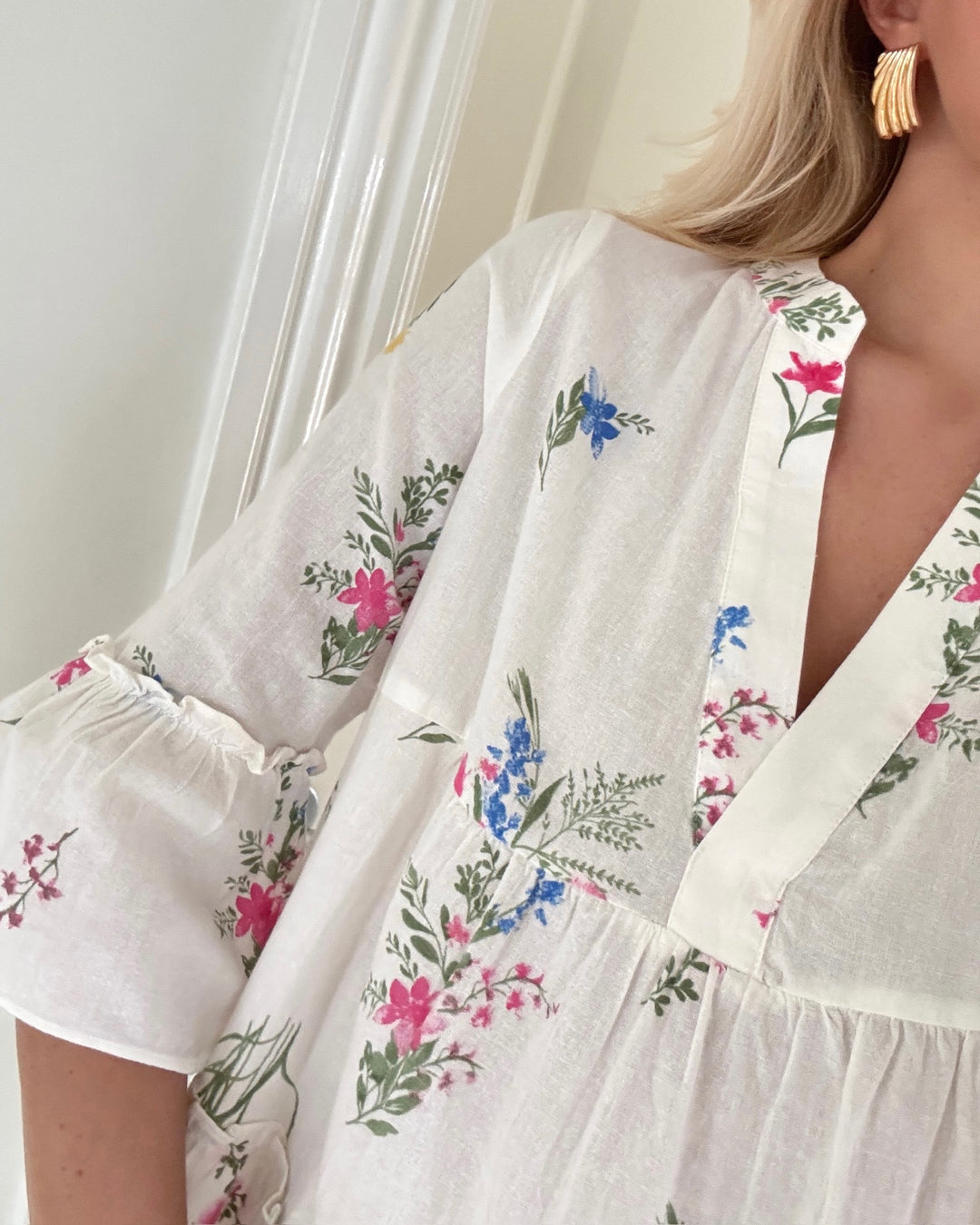 Vero Moda kjole dicthe 3/4 snow white/wendy