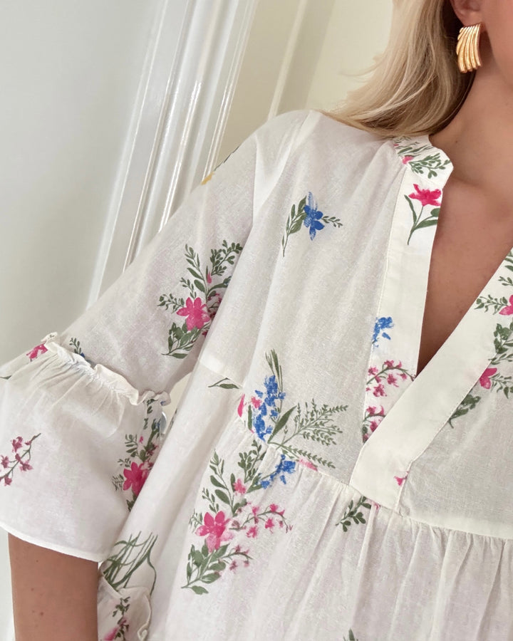 Vero Moda kjole dicthe 3/4 snow white/wendy