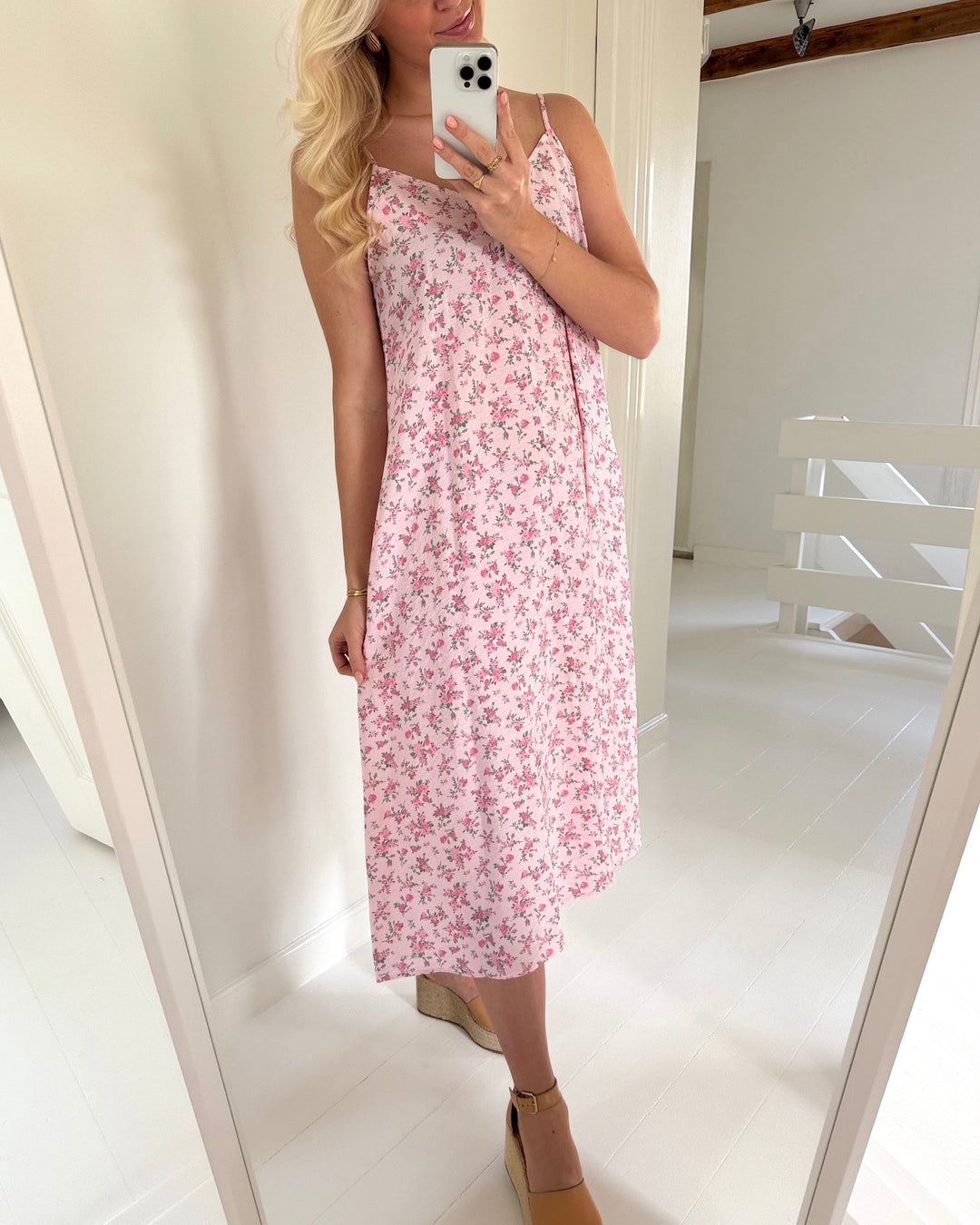 Vero Moda kjole josie calf singlet pink-a-boo pink molly