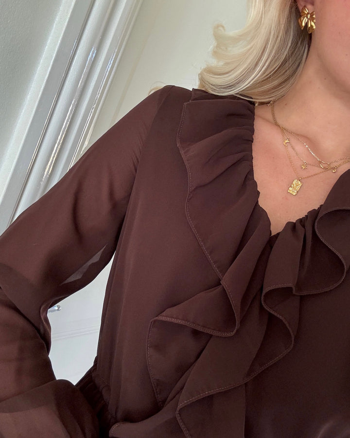 Vero Moda kjole dora ls short fudge