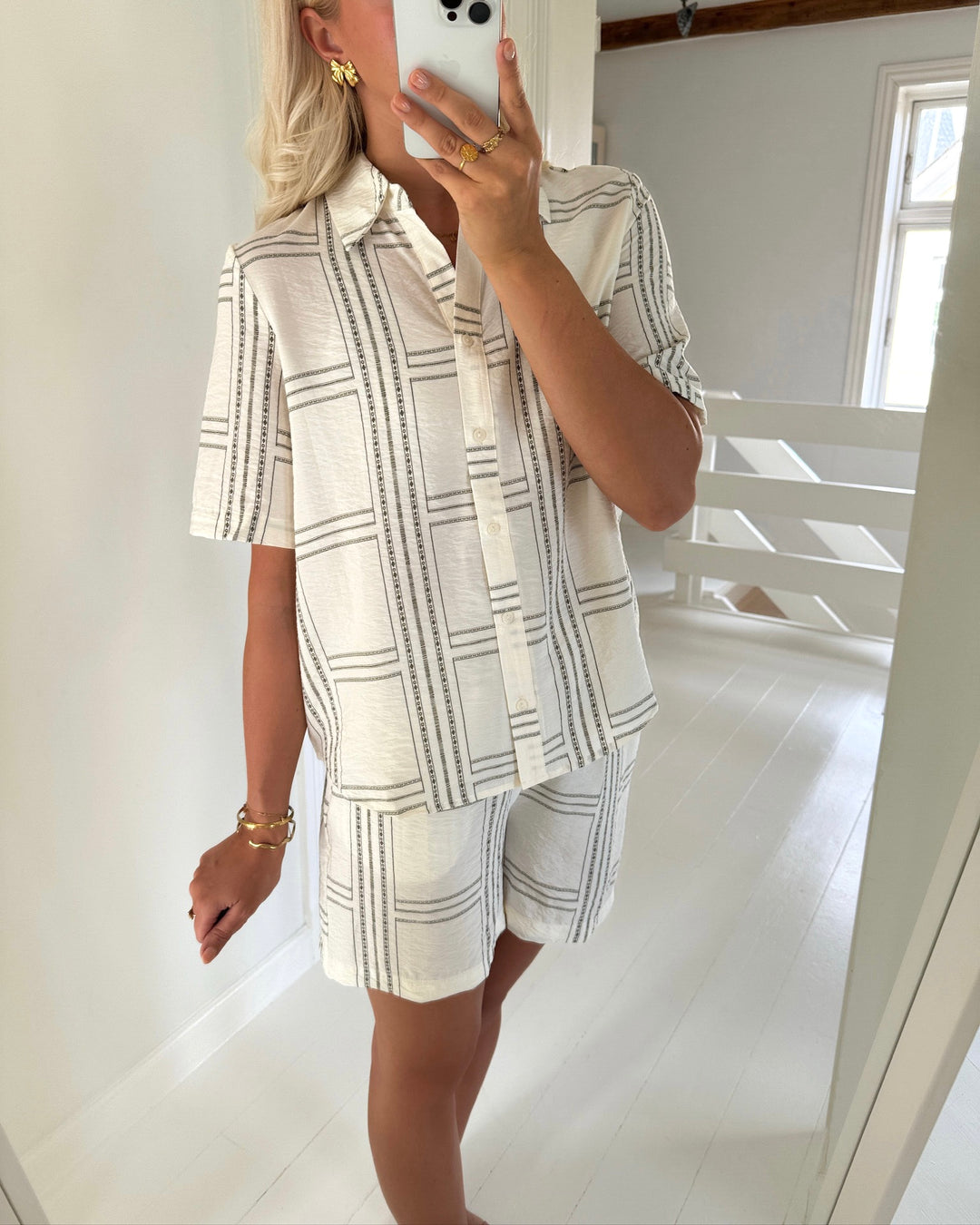 Vero Moda top josie berta 2/4 wvn ga cloud dancer/berta