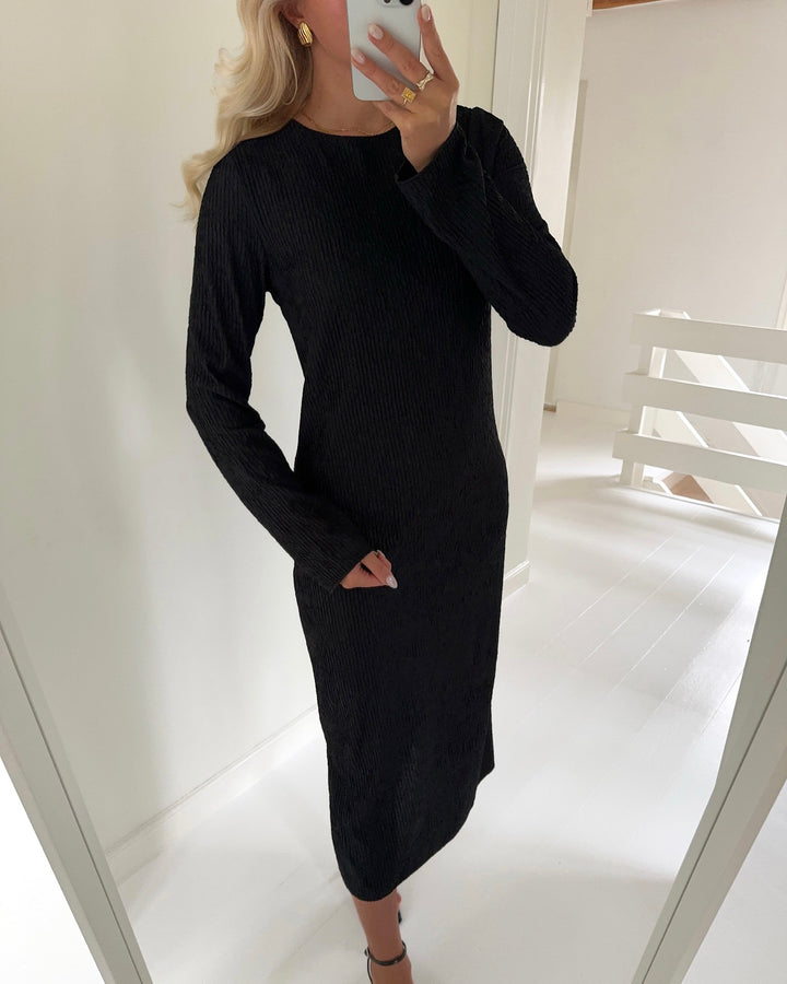 JDY kjole bella ls structure black