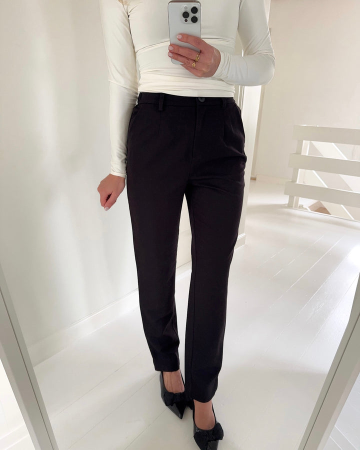 Pieces bukser kamil hw ankle black