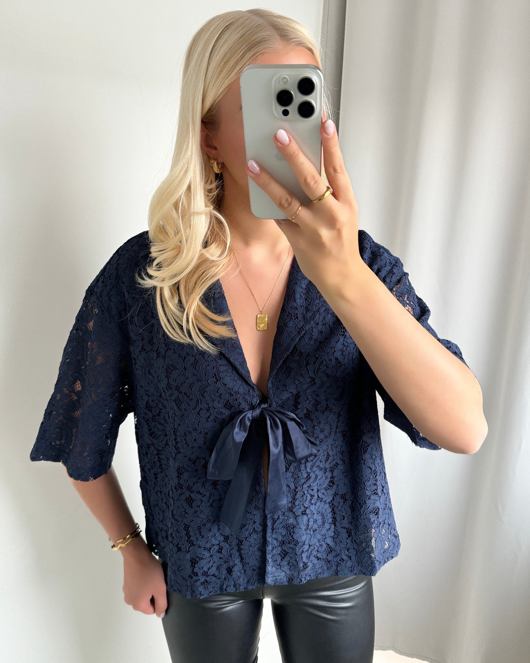 Love&Divine bluse love1133 navy