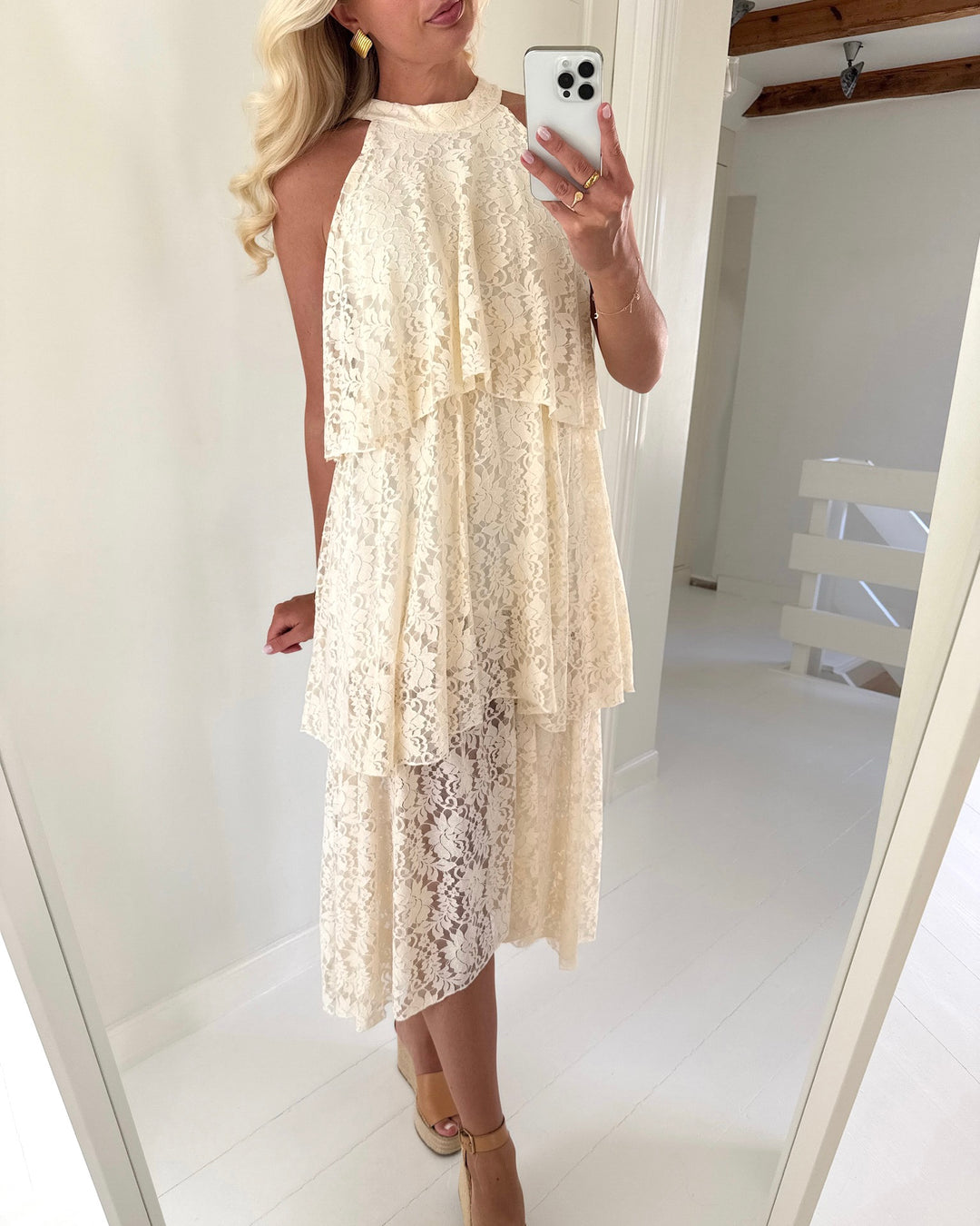 A-View kjole sasja off white