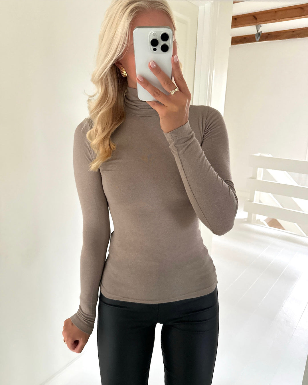 Y.A.S. bluse woola ls high neck fungi