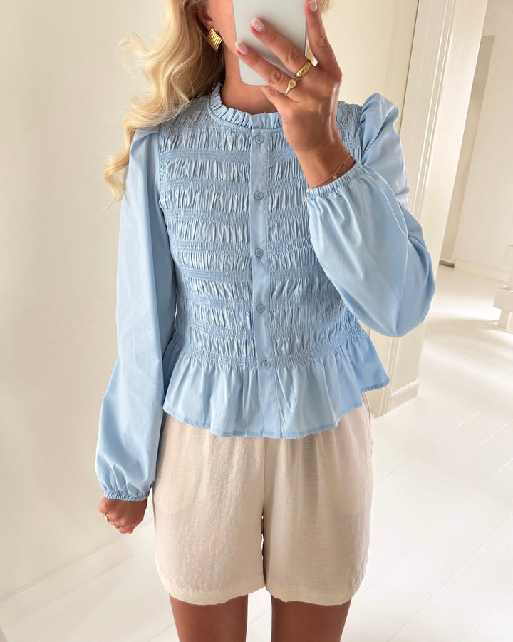Vero Moda bluse friba ls smock cashmere blue