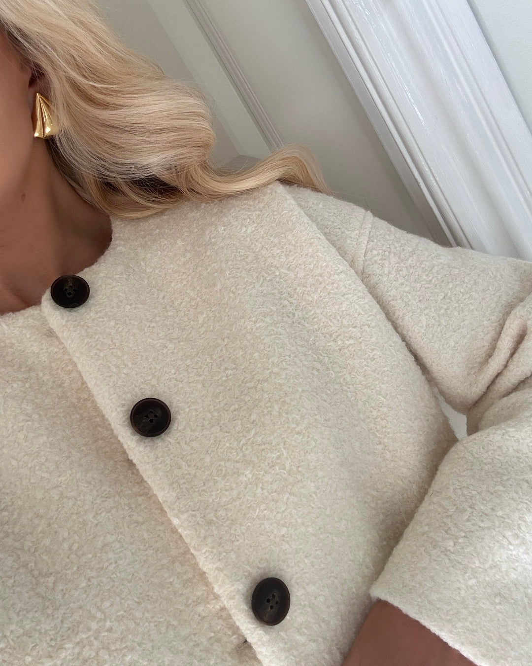 Aware by Vero Moda jakke ollo snow white/undyed