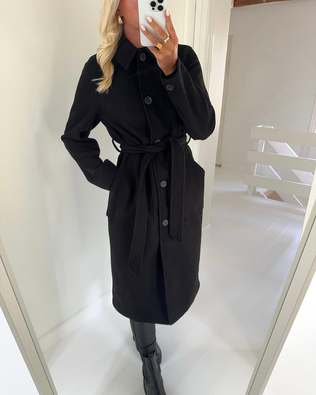 Vero Moda frakke fortuneparis long black