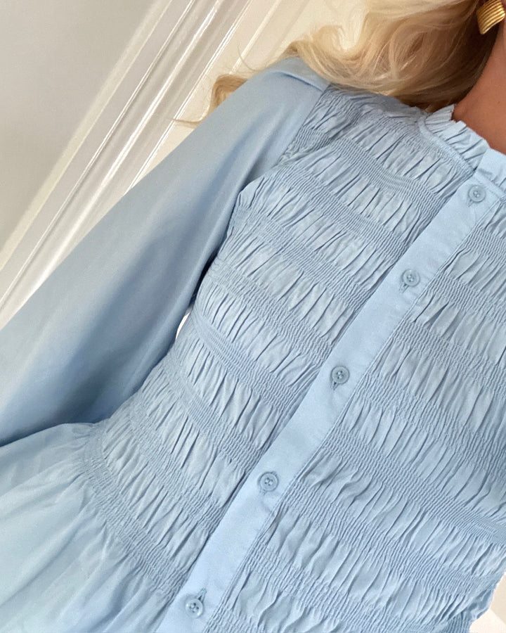 Vero Moda bluse friba ls smock cashmere blue
