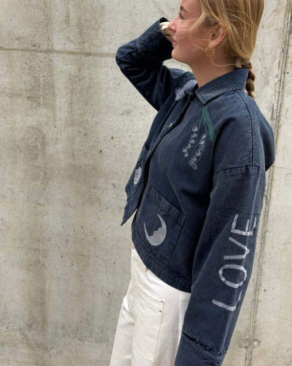 Love&Divine jakke love1612-1 navy wash