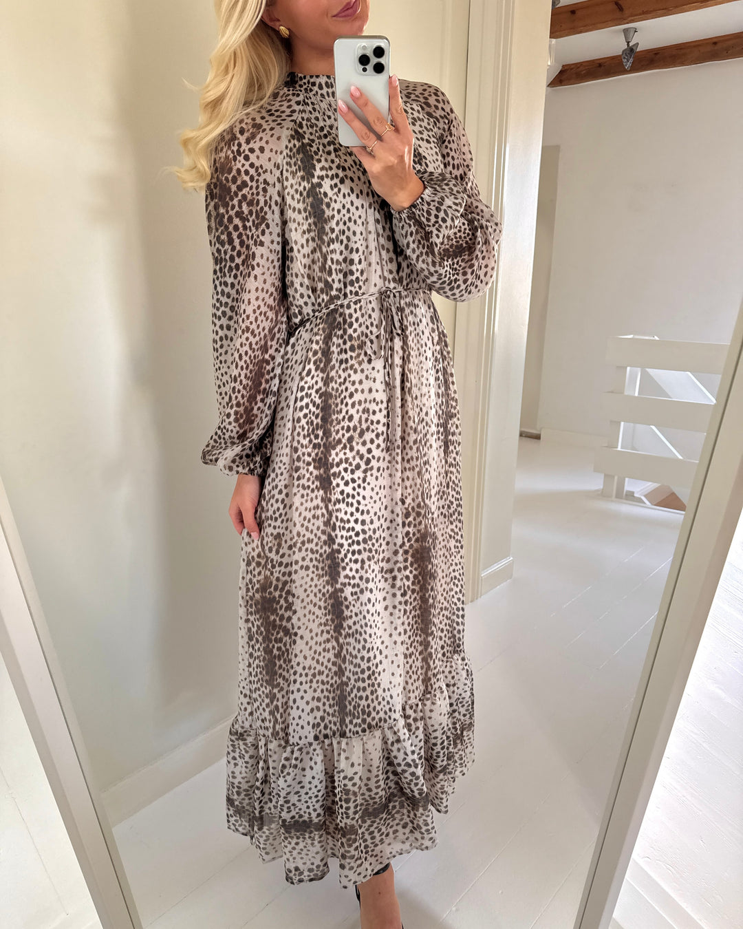 Y.A.S kjole cheemi ls sea pearl/cheemi print