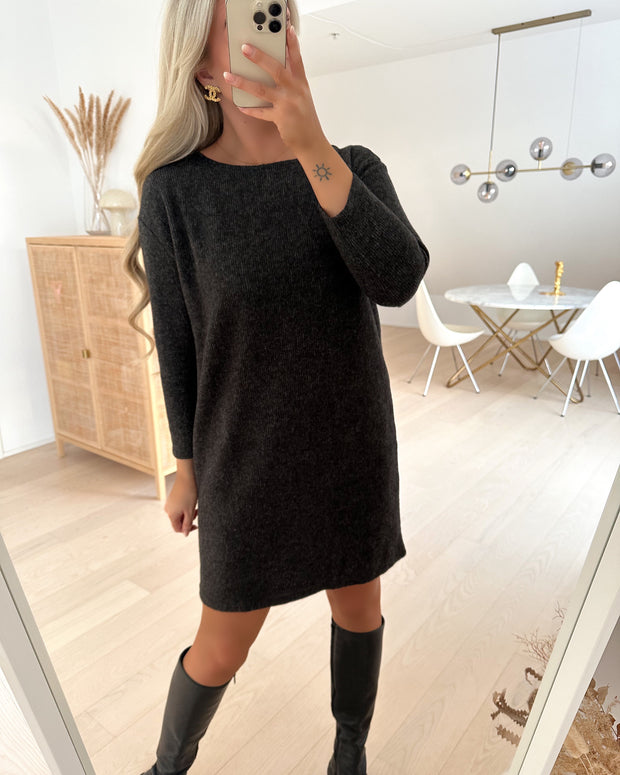 Vero Moda kjole blis 7/8 boatneck short black
