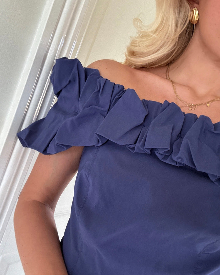 Y.A.S kjole carrie skipper blue