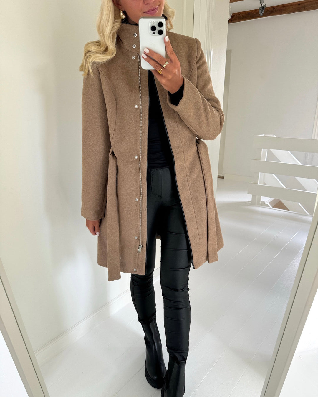 Vero Moda jakke classbessy aw wool tigers eye