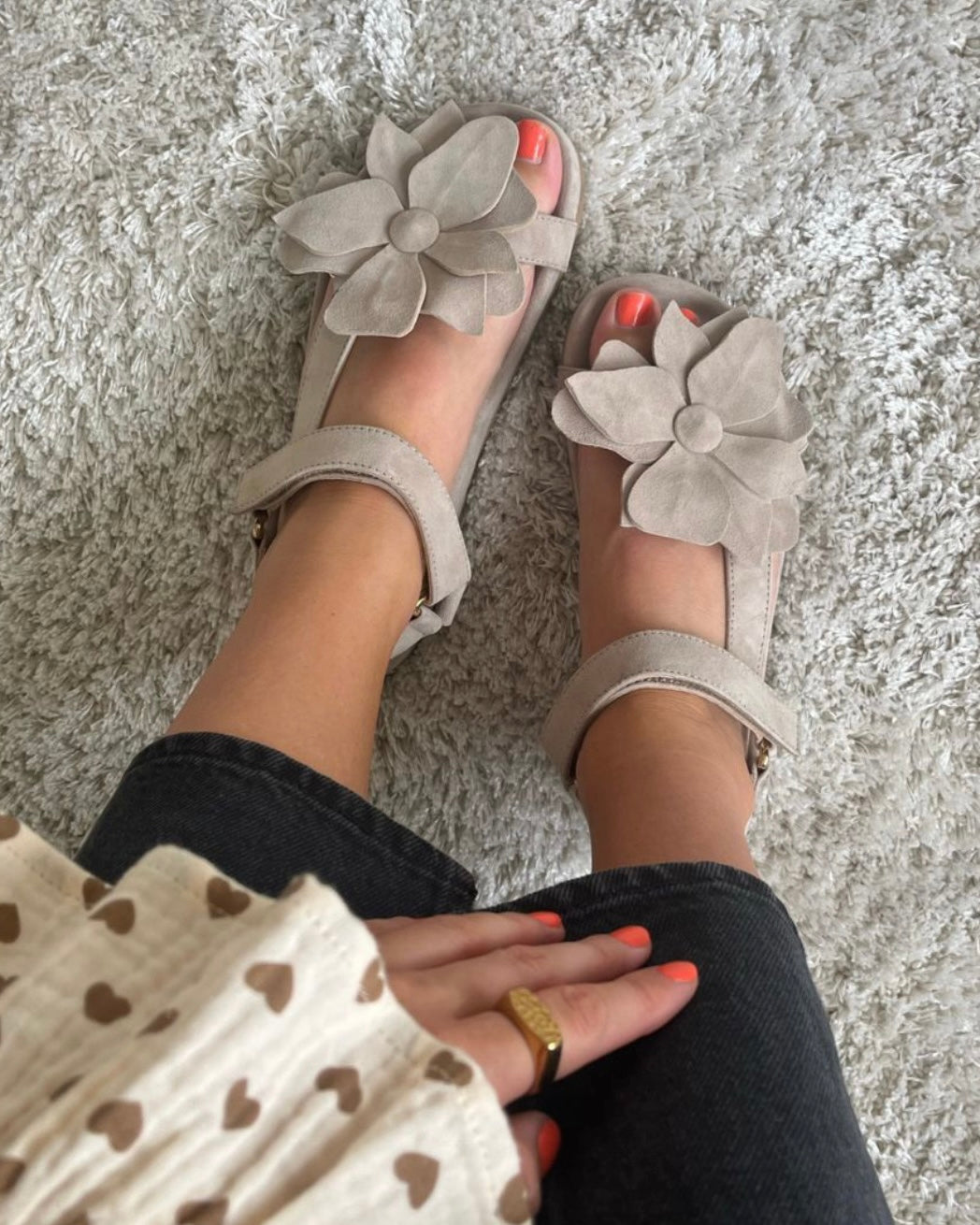 Copenhagen Shoes sandal my flowers biscuit