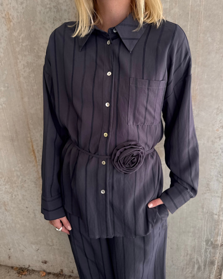 Love&Divine skjorte love1622 grey stripes