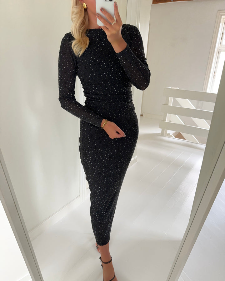 Sister's Point kjole esme-dr.ls11 black/silver