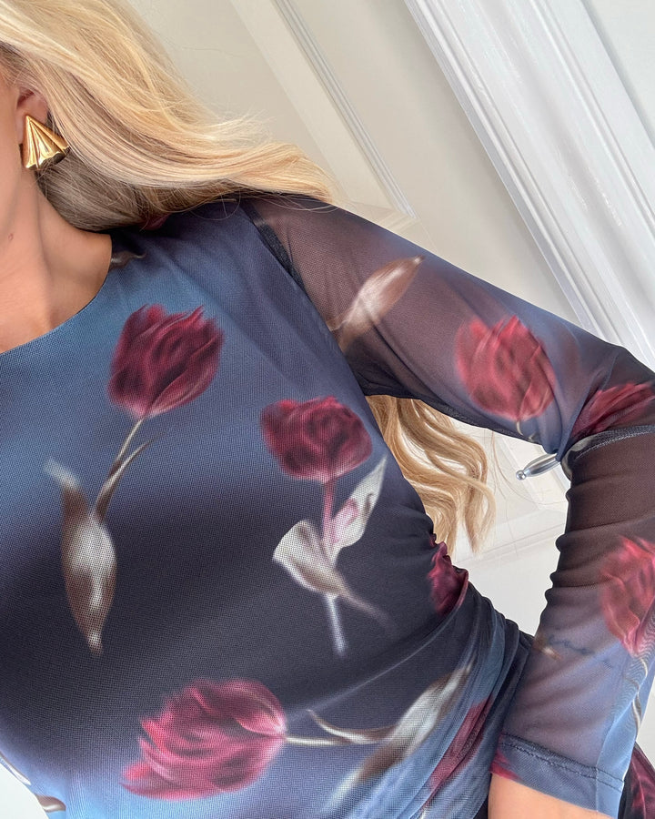 Sister's Point kjole esme ls13 flower print