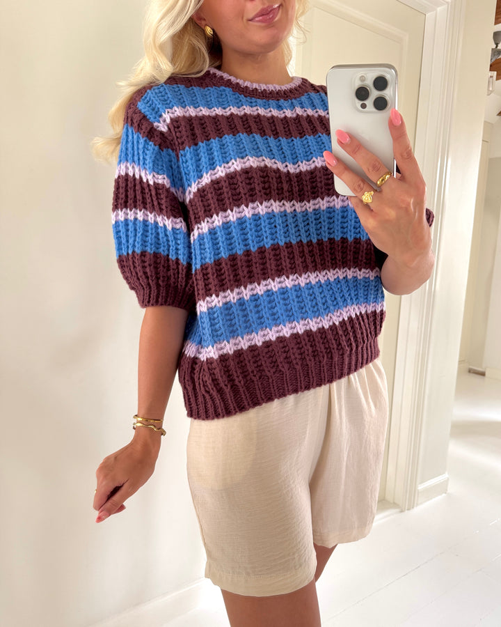 Sister's Point striktrøje krissy-pu berry combo