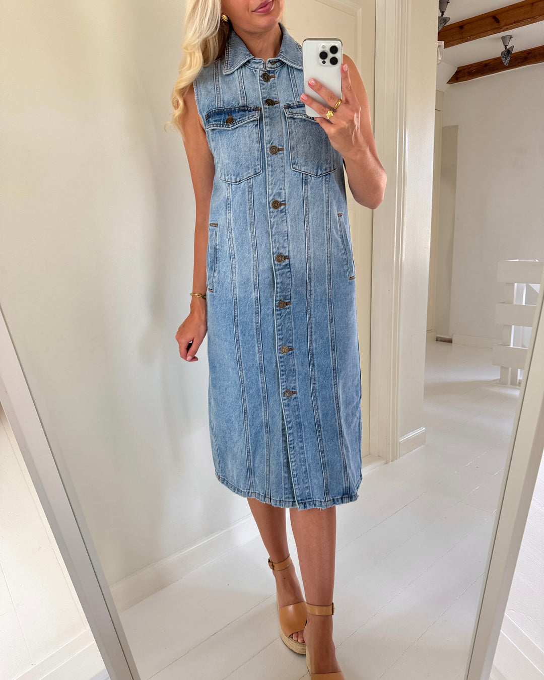 Sister's Point kjole faisa-dr m. denim wash