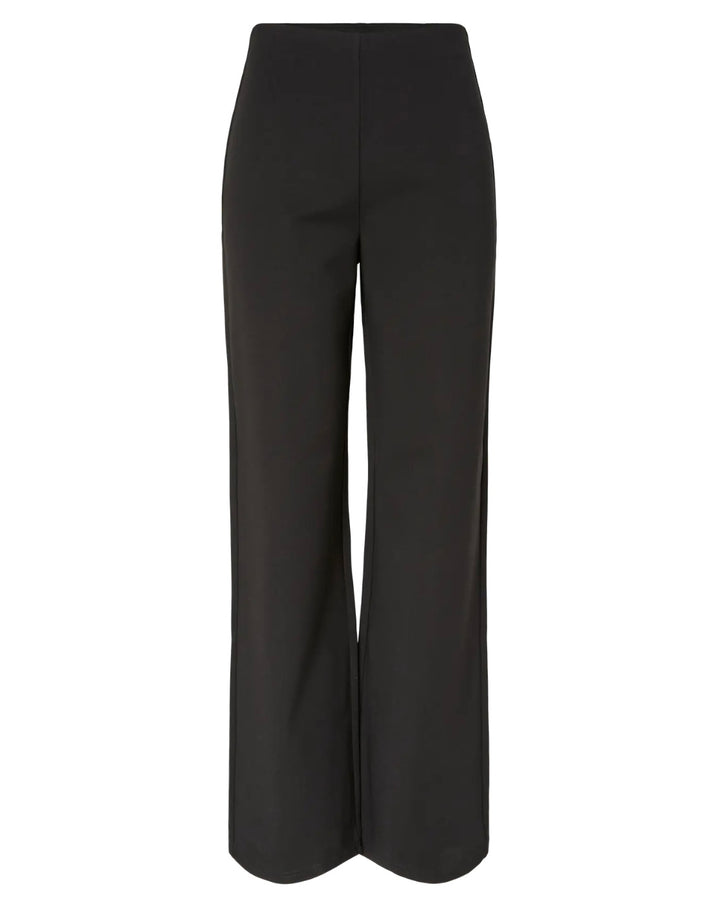 Pieces bukser gunhild hw wide black