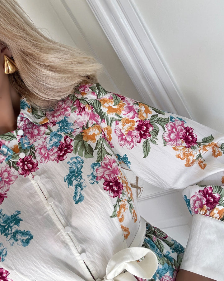 Y.A.S kjole rosie ls birch/rosie print