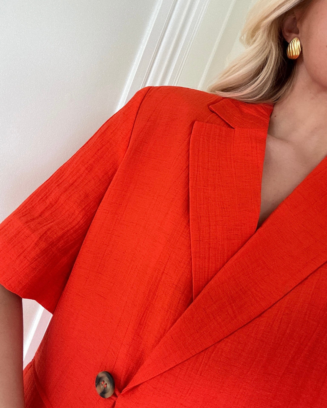 Y.A.S blazer staw 2/4 cherry tomato