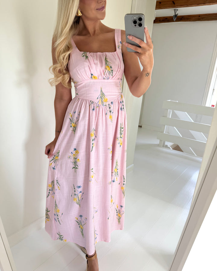 Vero Moda kjole jamie else sl 7/8 pink-a-boo else