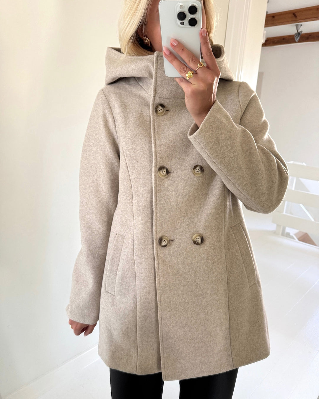 Vero Moda jakke fortuneshila oatmeal melange