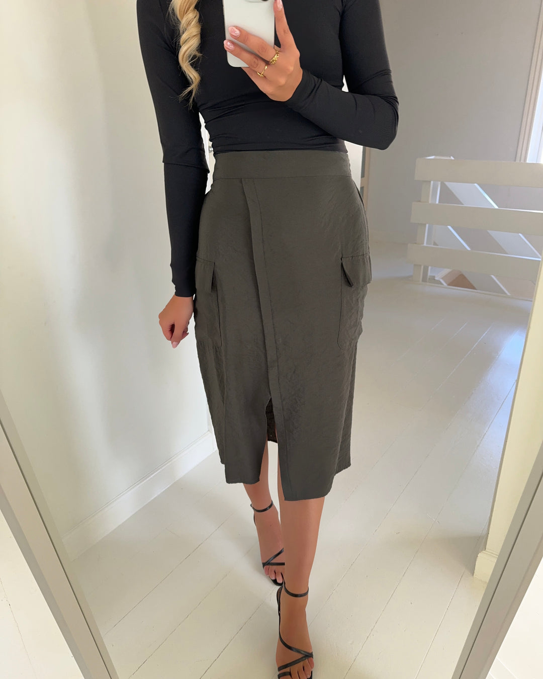 Vero Moda nederdel queeny cargo peat