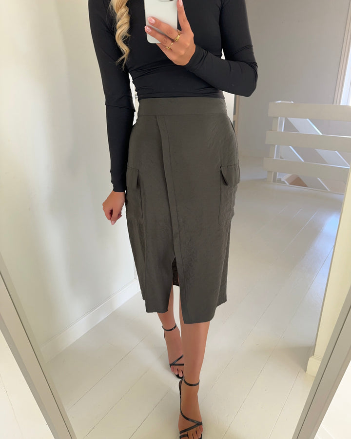 Vero Moda nederdel queeny cargo peat