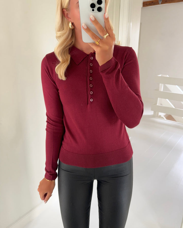 Only polo cathrine ls neck caberne