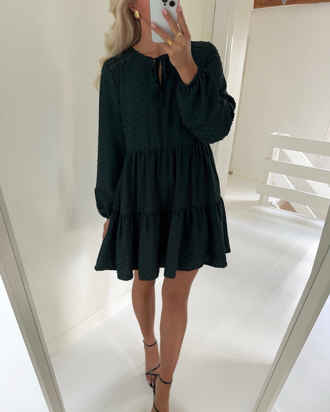 JDY kjole train dobby ls layer scarab