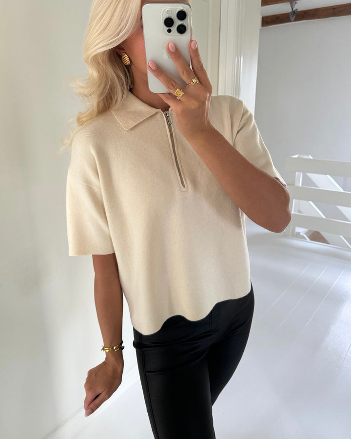 Vero Moda polo gold 2/4 pullover birch