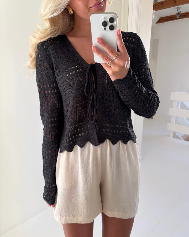 JDY cardigan sun lay ls v-neck tie phantom