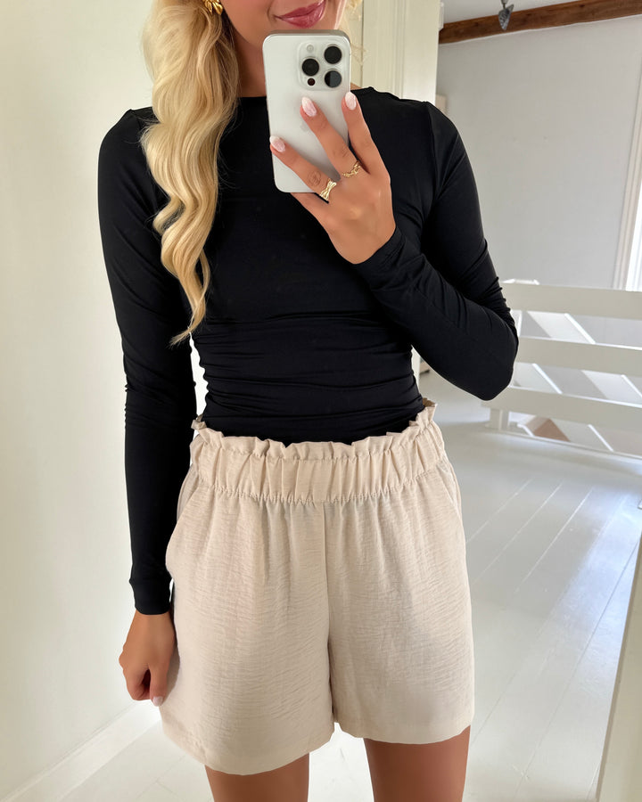 Only top ea l/s 2-way deep neck jrs noos black
