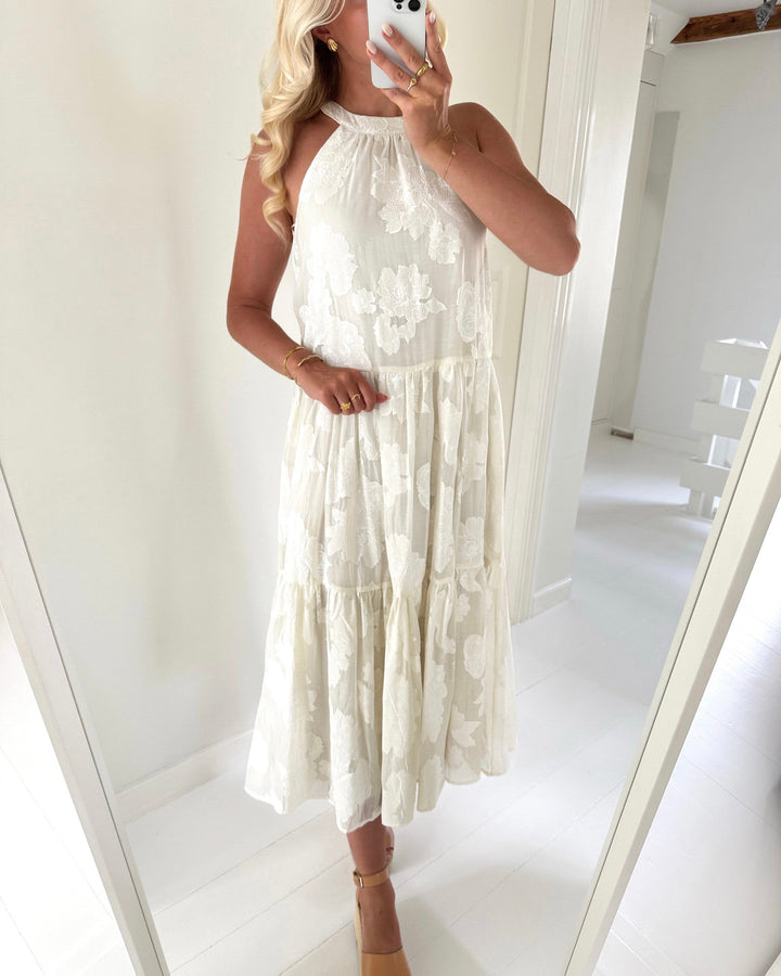 Vero Moda kjole bronya halterneck 7/8 oatmeal