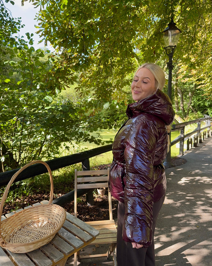 Only jakke rillo shiny puffer fudge