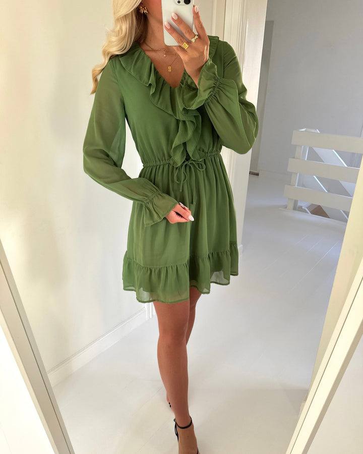 Vero Moda kjole dora ls short kale