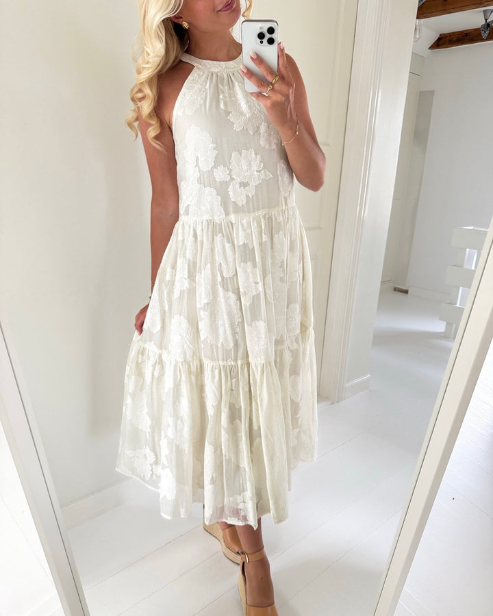 Vero Moda kjole bronya halterneck 7/8 oatmeal