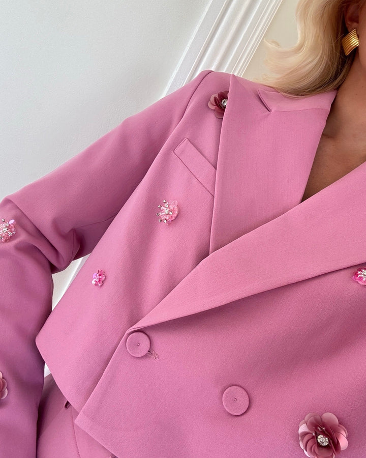 Y.A.S blazer midnight ls short orchid smoke