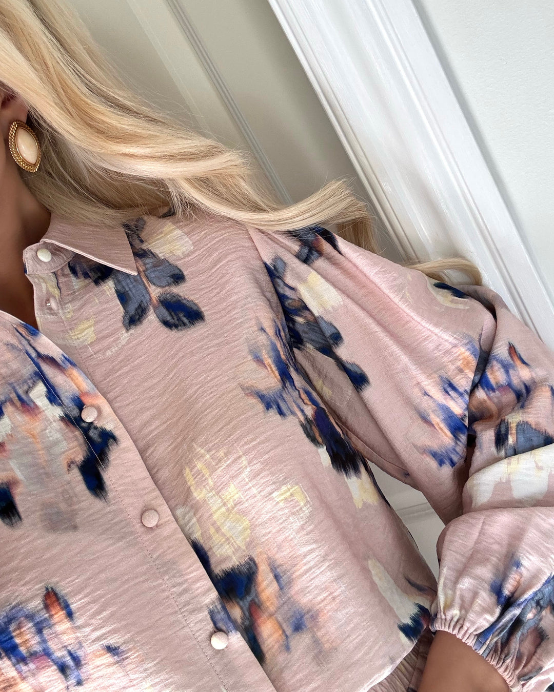 Y.A.S skjorte seraki ls cameo rose/seraki print